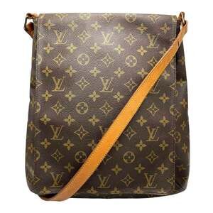 LOUIS VUITTON Brown Monogram Canvas Shoulder Bag